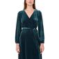 Womens MSK Long Sleeve Surplice Velvet Maxi - image 3