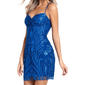 Juniors Blondie Nites Glitter Cinch Cross Back Lube Skater Dress - image 4