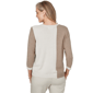 Womens Alfred Dunner Sunset Ridge 3/4 Sleeve Color Block Sweater - image 2