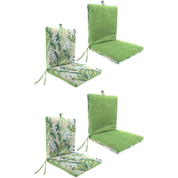 Jordan Knife Edge Chair Cushion - Tory Palm/Tahiti Breeze - image 