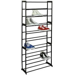 Sunbeam 50 Pair Shoe Rack - Black