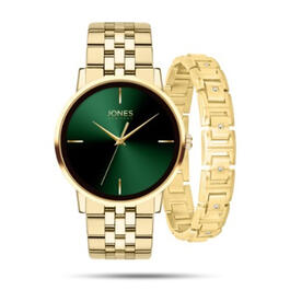 Mens Jones New York Gold-Tone Watch & Bracelet Set - 9775G-42-X27