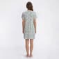 Womens White Orchid Short Sleeve V-Neck Floral Nightshirt - image 2