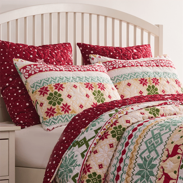 Greenland Home Fashions™ Novelty Winter Holiday Quilt Set