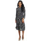 Womens Tiffany & Grey Pleated Tier Dress with Necklace - image 1