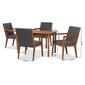 Baxton Studio Theresa Walnut Brown Wood 5pc. Dining Set - image 10