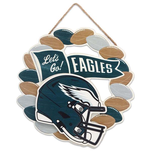 Open Road Eagles Wood Wreath