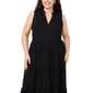 Plus Size MSK Sleeveless Tier Embroidered Hem Midi Dress - image 4