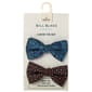 Mens Bill Blass Essentials 2pk. Bowties - Aqua/Orange - image 1