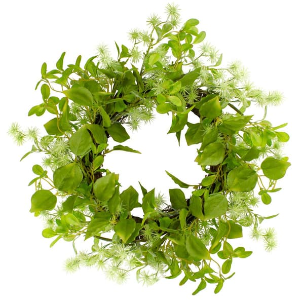 Northlight Seasonal Artificial Jujube Floral &amp; Foliage Wreath - image 