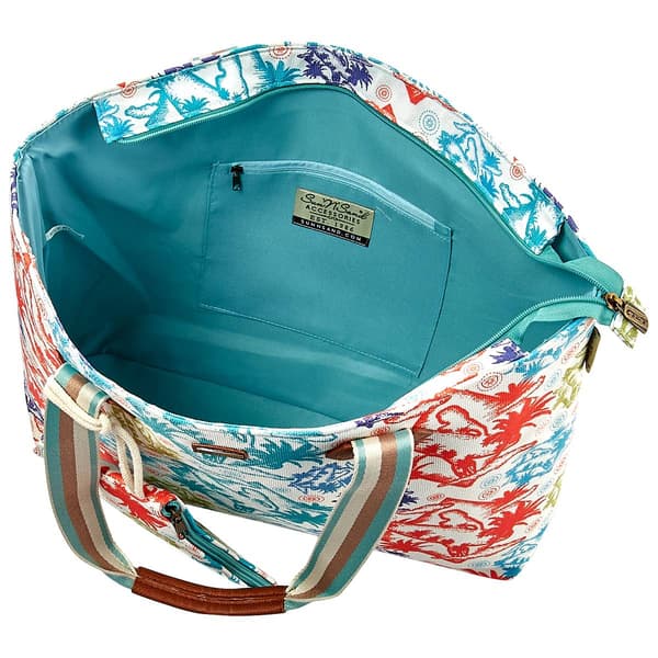 Caribbean Joe Lined Jute Shoulder Tote