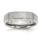 Mens Gentlemen's Classics&#40;tm&#41; Ridged Edge Satin Polished Band - image 1
