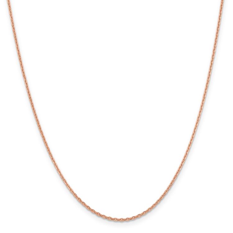 Gold Classics(tm) 1.65mm. 14k Rose Gold Diamond Cut Necklace