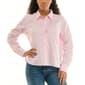 Petite Zac & Rachel Heart Rhinestone Casual Button Down - image 1