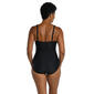 Plus Size Solids Tricot Twist Maillot One Piece Swimsuit - image 2