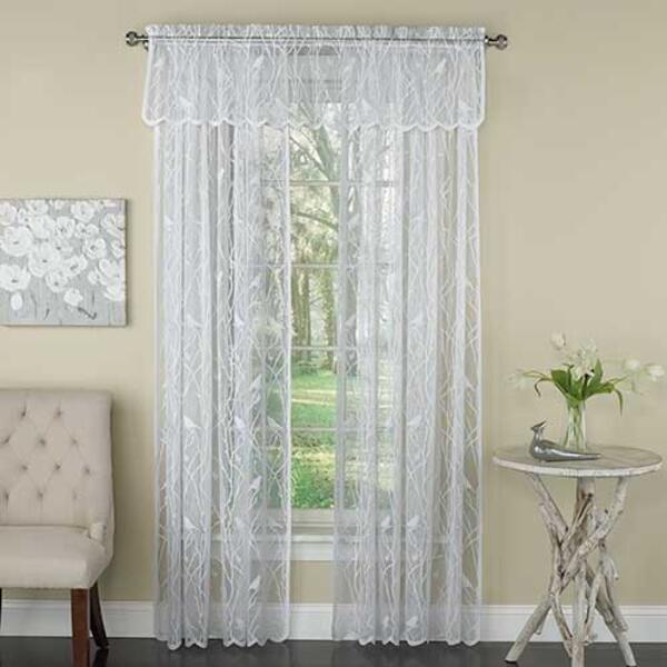 Songbird Jacquard Lace Curtain Panel - image 