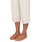 Petite Alfred Dunner Natural Wonder Embroidered Linen Capris - image 5