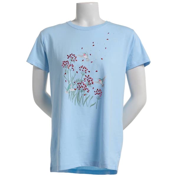 Plus Size Top Stitch by Morning Sun Petals In Flight Tee - image 