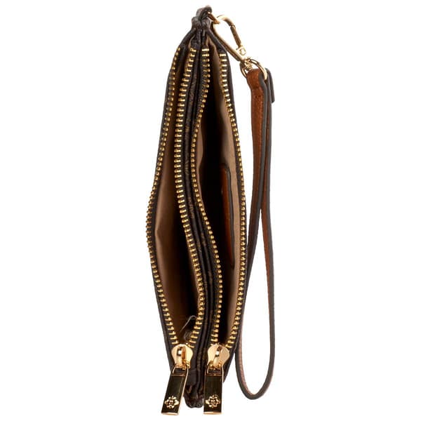 Womens Nannette Lepore Addie Wristlet - Chocolate