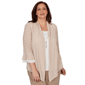 Plus Size Alfred Dunner Grand Bazaar Stripe Two in One Blouse - image 1