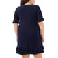 Plus Size MSK Ruffle Sleeve Flounce Hem Dress - image 2