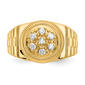 Mens Gentlemen’s Classics™ 14kt. Gold 1/4ctw. Diamond Circle Ring - image 4