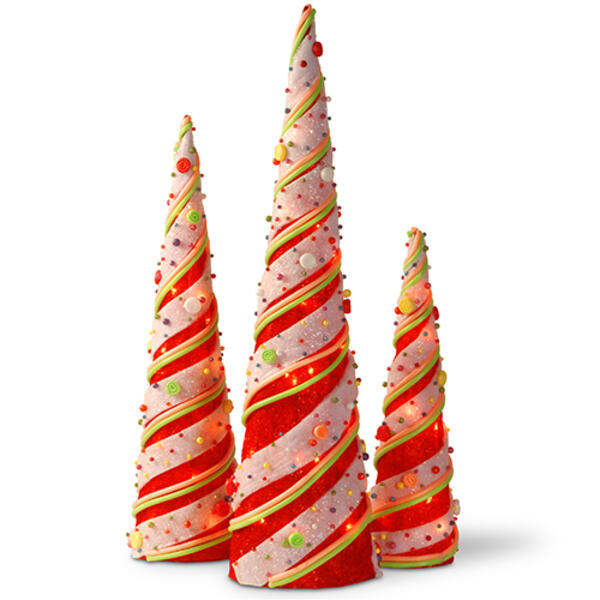 National Tree Pre-Lit Sisal Cone Assortment - image 