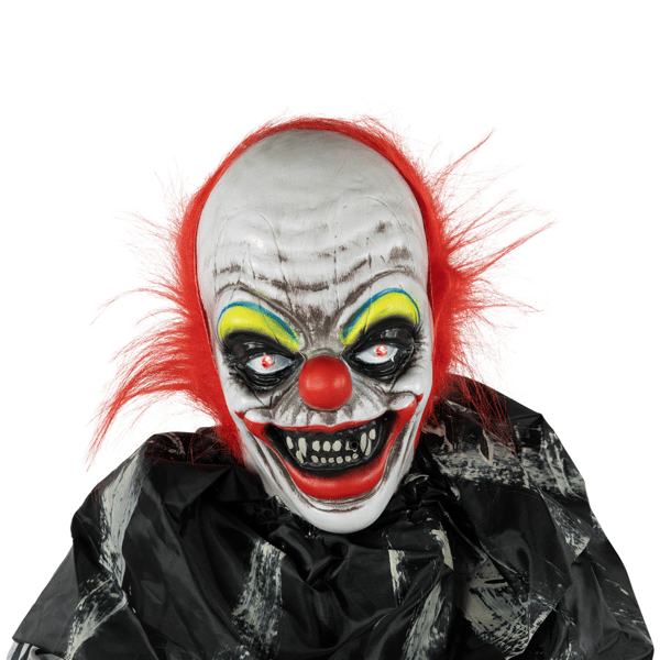Northlight Animated Glowing Eyes Standing Clown Halloween Décor