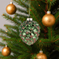 Northlight Pine Cone with Glitter Glass Christmas Ornament - image 3