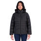 Womens Calvin Klein Puffer Coat with Faux Fur Lined Hood - image 1