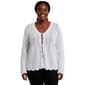 Plus Size Architect(R) Long Sleeve Tie Front Crochet Cardigan - image 1