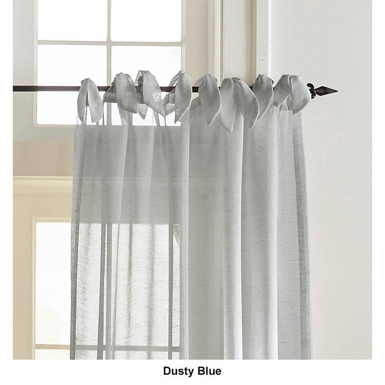 Elrene Vienna Tie-Top Sheer Window Curtain