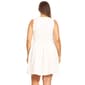 Plus Size White Mark Crystal Fit & Flare Dress - image 2