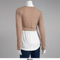 Womens Due Time Long Sleeve Crop Knit Long Maternity Top - image 3