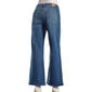 Juniors No Comment Mid Rise Wide Leg Chain Embroidered Jeans - image 3