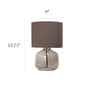Simple Designs Glass Jar Shape Table Lamp w/Fabric Shade - image 7