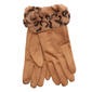 Womens Nanette Lepore Faux Fur Leopard Animal Cuff Gloves - image 1