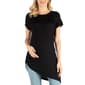 Plus Size 24/7 Comfort Apparel Maternity Cap Sleeve Tee - image 1