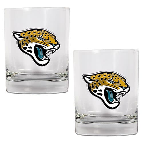 NFL Jacksonville Jaguars 14oz. Rocks Glass Set - image 