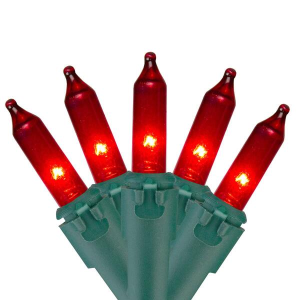Northlight Seasonal 10ft. Red Mini Christmas Light Set - image 