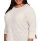 Plus Size Alfred Dunner Mount Laurel Heat Set Embellished Blouse - image 5