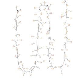 Kurt Adler 8ft. Warm White LED Bead Cluster Garland