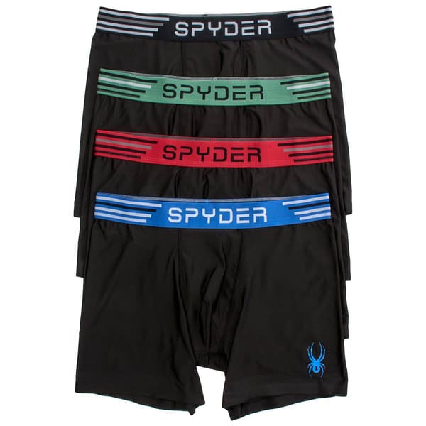 Mens Spyder Striped Waistband Knit Boxer Briefs