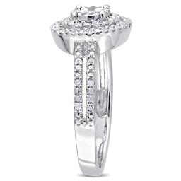 Diamond Classics™ Sterling Silver 1/5ctw. Diamond Ring
