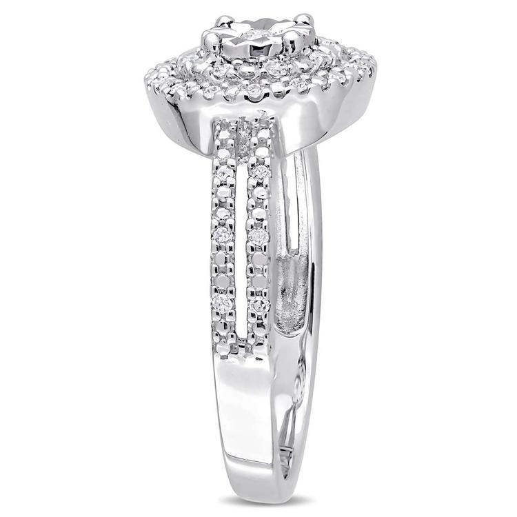 Diamond Classics™ Sterling Silver 1/5ctw. Diamond Ring
