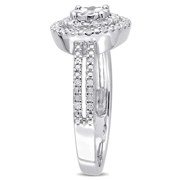 Diamond Classics™ Sterling Silver 1/5ctw. Diamond Ring