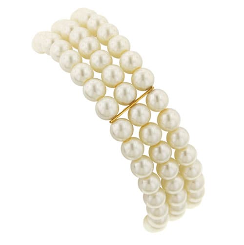 Signature 1928 Pearl Stretch Bracelet - image 