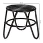 Baxton Studio Pertessa Bohemian Black Finished Rattan End Table - image 5