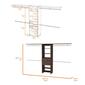 FM FURNITURE Pittsburg Dark Walnut 1 Drawer Closet System - image 4