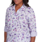 Womens Alfred Dunner Crystal Springs Floral Casual Button Down - image 5